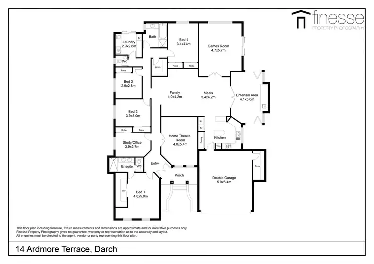 Floorplan of Homely house listing, 14 Ardmore Terrace, Darch WA 6065