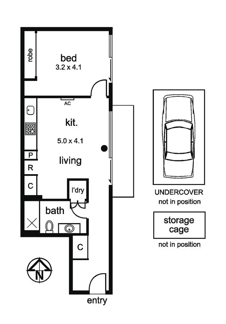 Floorplan of Homely apartment listing, 4103/189 Weston Street, Brunswick East VIC 3057