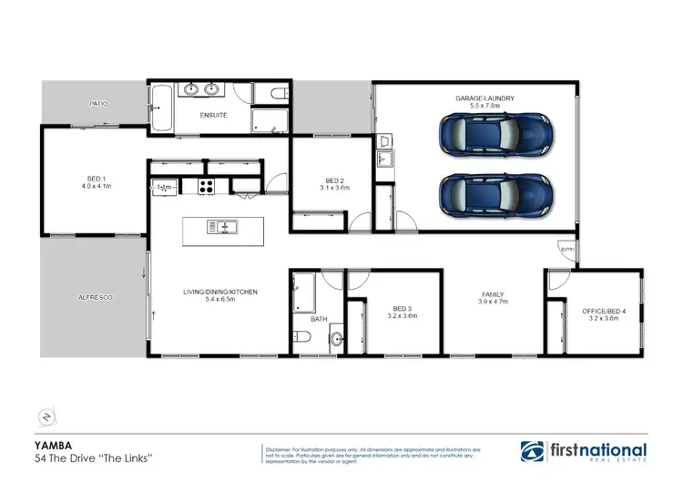 Floorplan of Homely house listing, 54 The Drive, Yamba NSW 2464