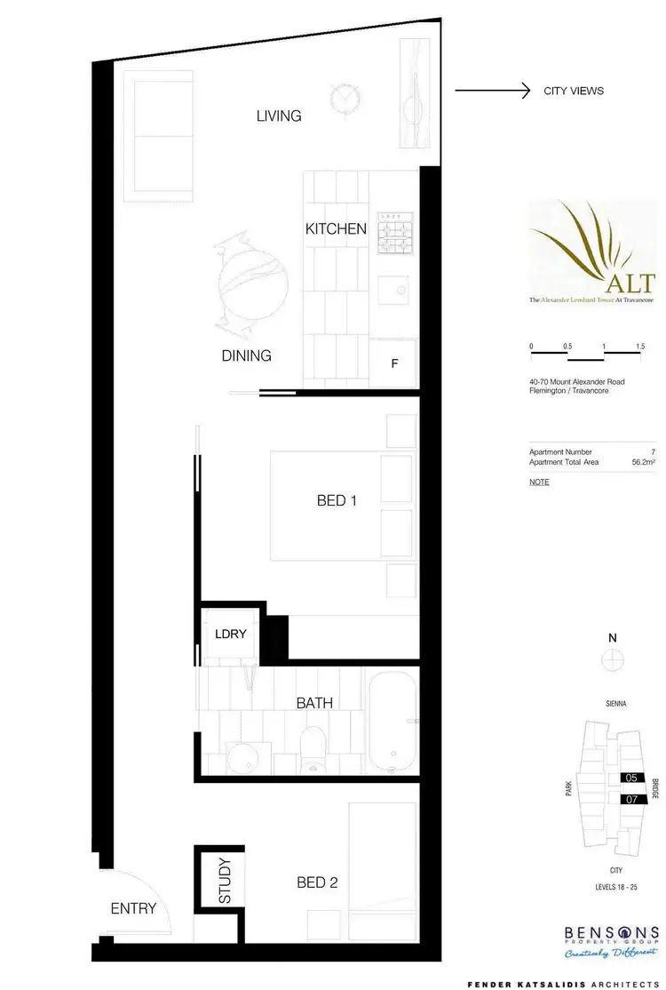 Floorplan of Homely apartment listing, 2407/18 Mt Alexander Road, Travancore VIC 3032