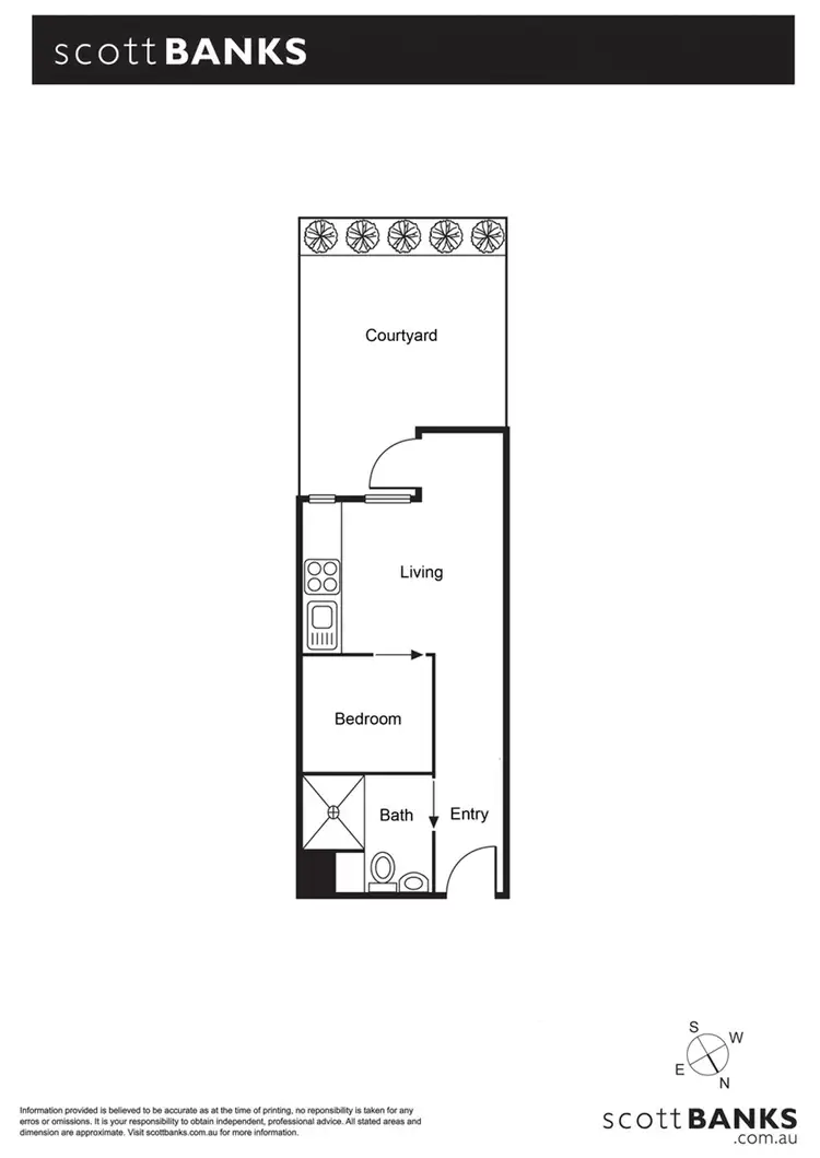 Floorplan of Homely apartment listing, 1/42 Porter Street, Prahran VIC 3181