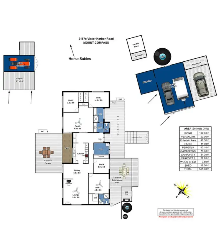 Floorplan of Homely rural property listing, 2167C Victor Harbor Road, Mount Compass SA 5210