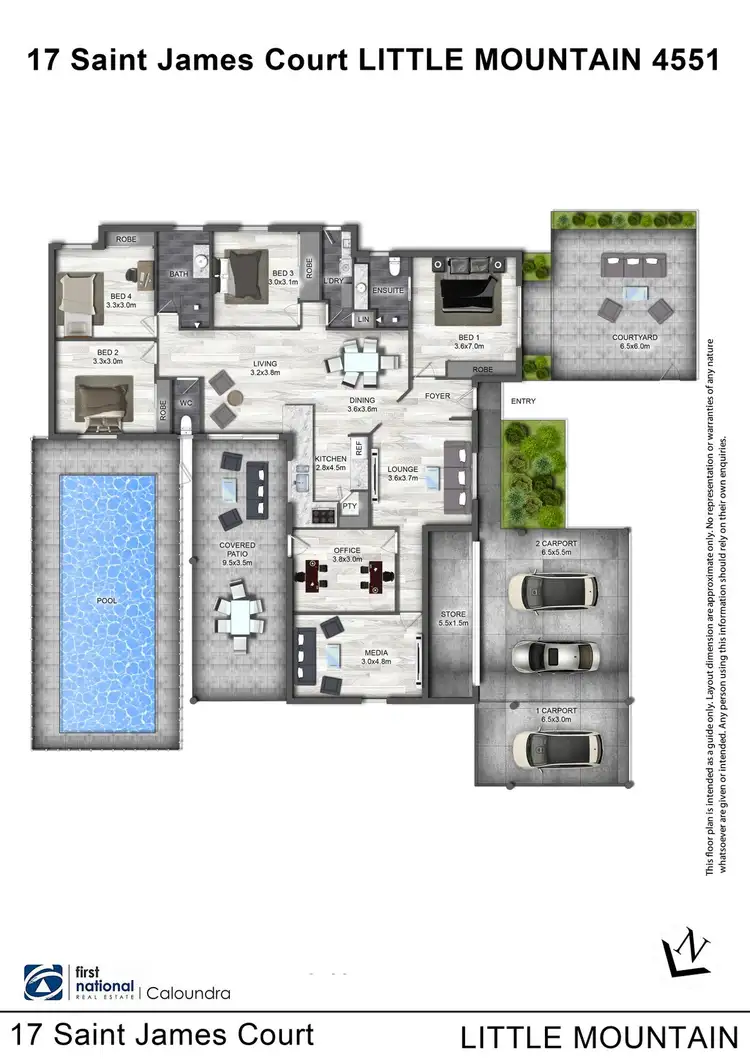 Floorplan of Homely house listing, 17 Saint James Court, Little Mountain QLD 4551