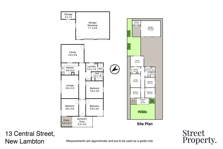 Floorplan of Homely house listing, 13 Central Street, New Lambton NSW 2305