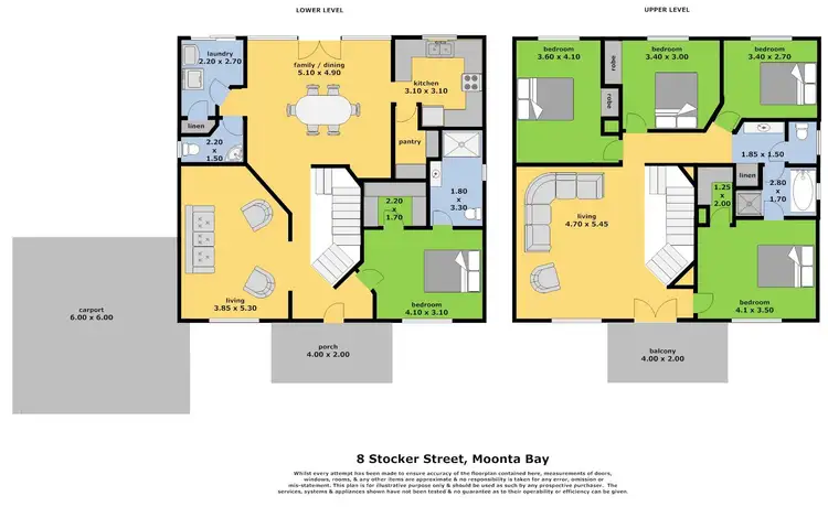 Floorplan of Homely house listing, 8 Stocker Street, Moonta Bay SA 5558