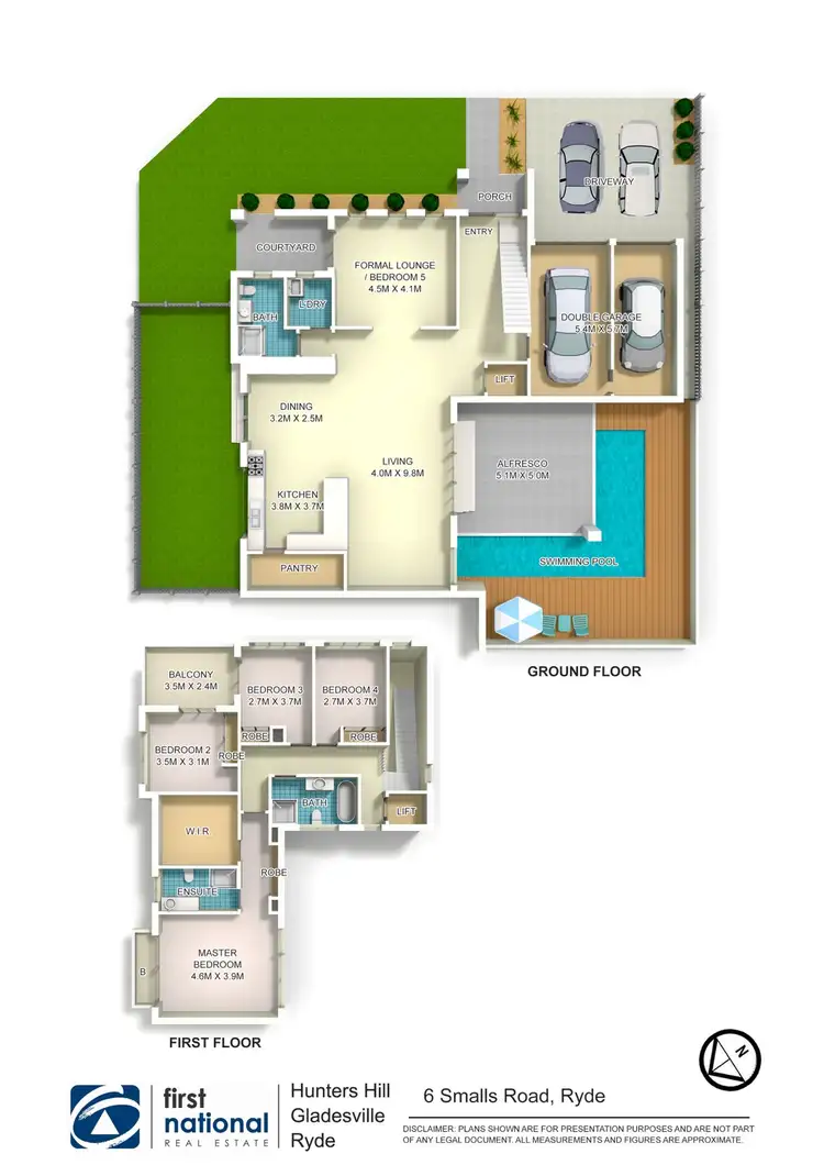 Floorplan of Homely semi-detached listing, 6 Smalls Road, Ryde NSW 2112