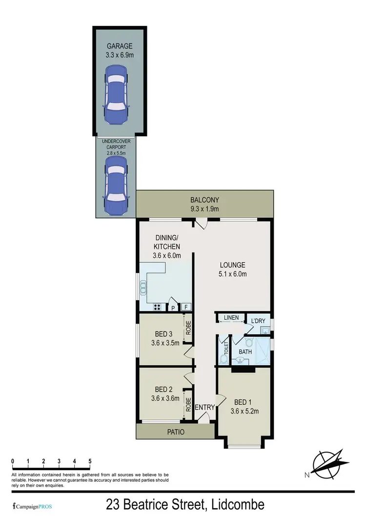 Floorplan of Homely house listing, 23 Beatrice Street, Lidcombe NSW 2141