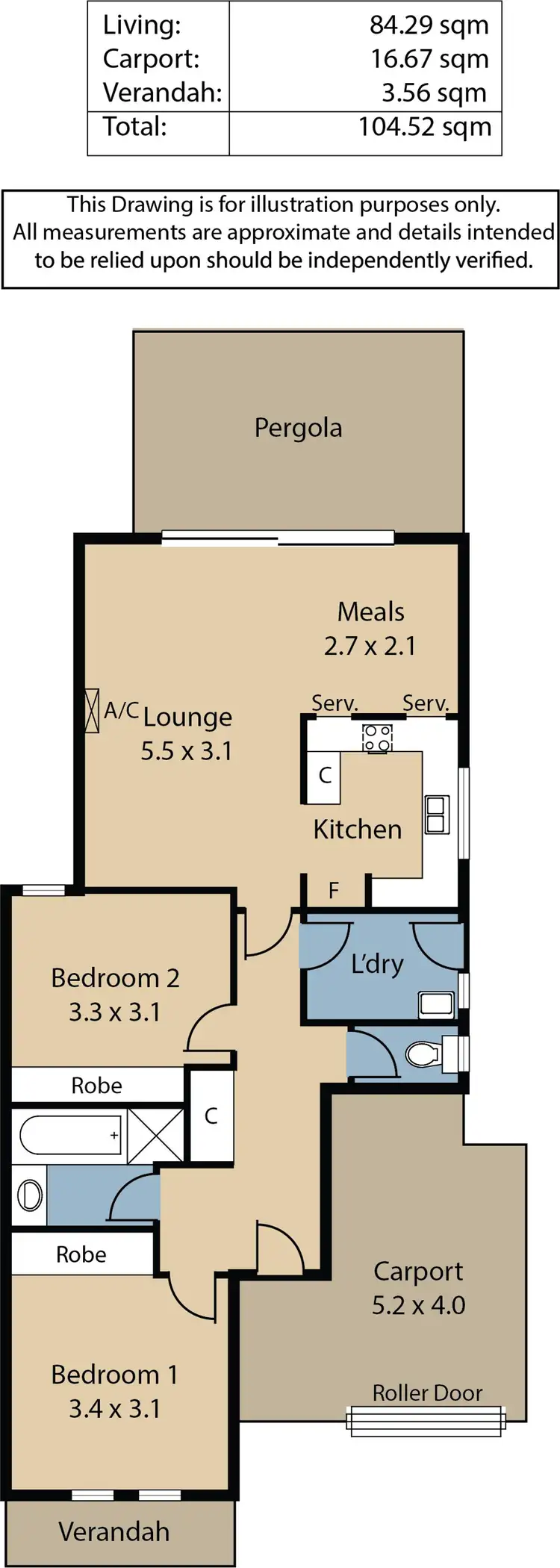 Floorplan of Homely house listing, 13 Paterson Terrace, Gawler SA 5118