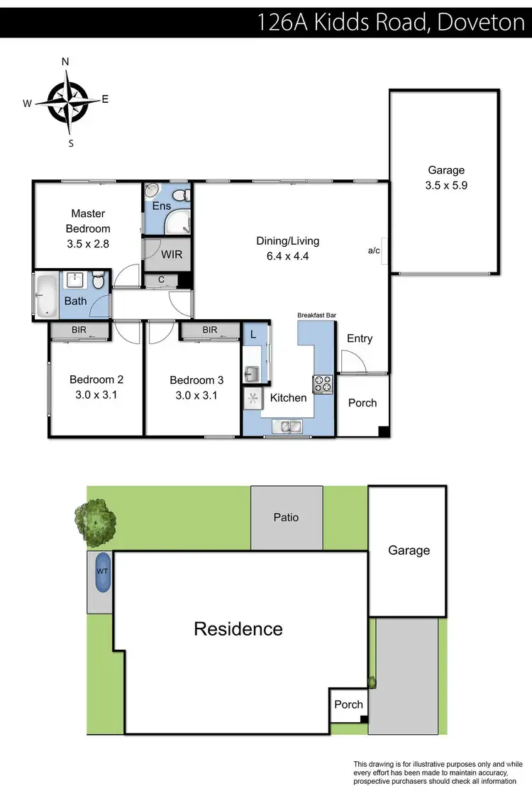 Floorplan of Homely unit listing, 126A Kidds Road, Doveton VIC 3177