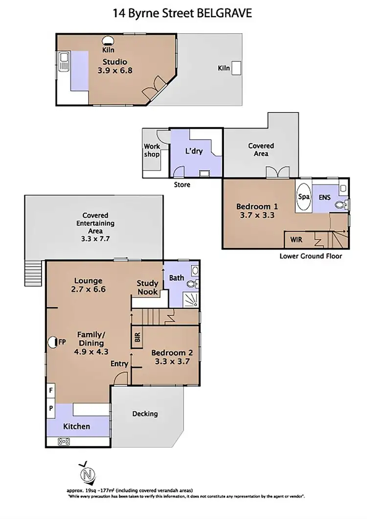 Floorplan of Homely house listing, 14 Byrne Street, Belgrave VIC 3160