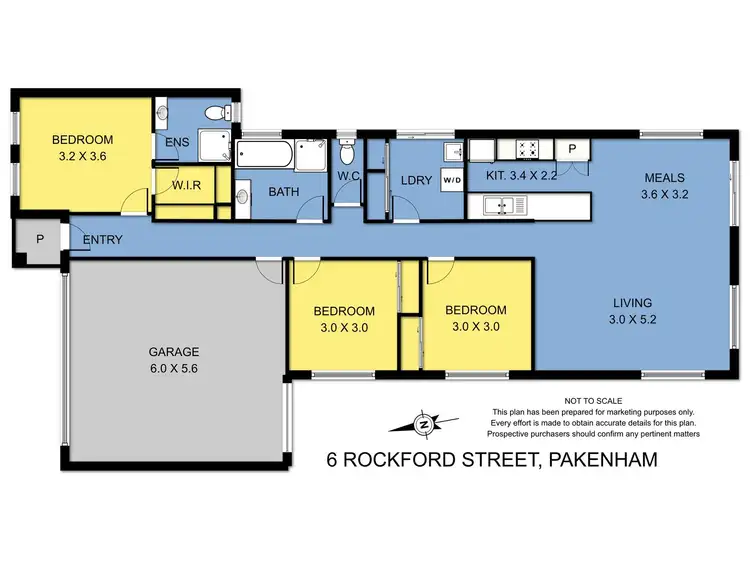 Floorplan of Homely house listing, 6 Rockford Street, Pakenham VIC 3810