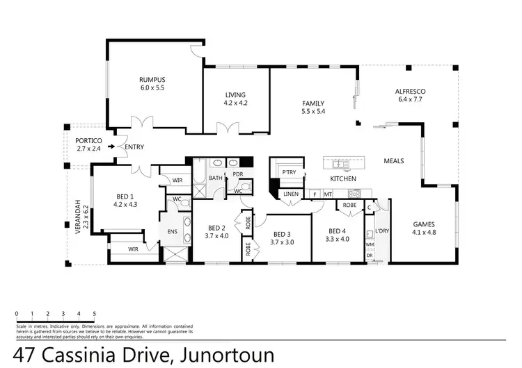 Floorplan of Homely house listing, 47 Cassinia Drive, Junortoun VIC 3551