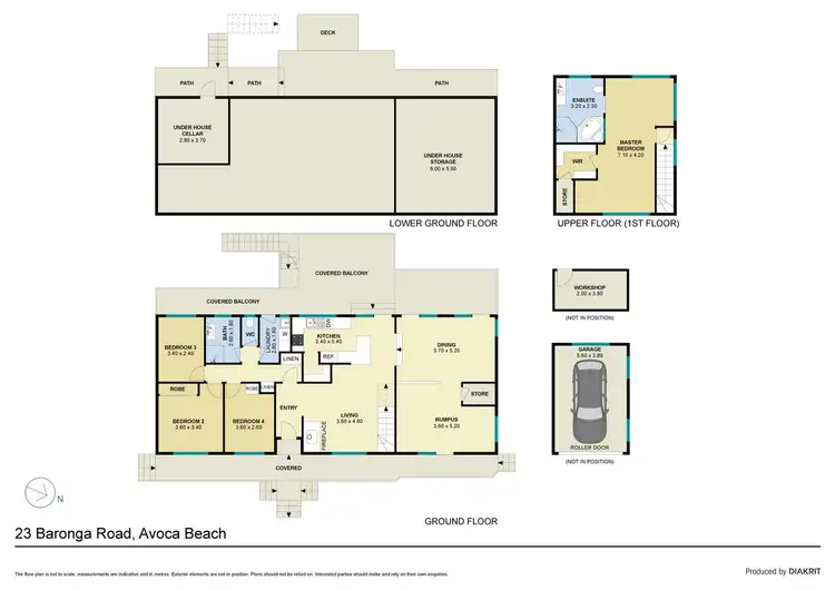 Floorplan of Homely house listing, 23 Baronga Rd, Avoca Beach NSW 2251