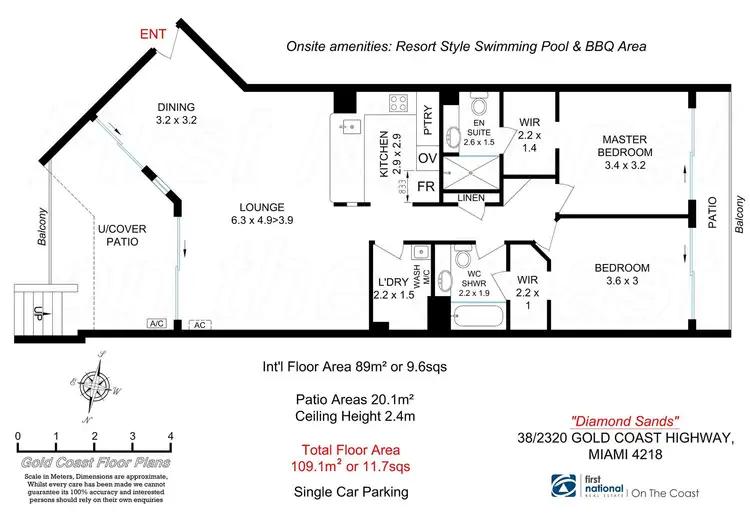 Floorplan of Homely apartment listing, 38/2320-2330 Gold Coast Highway, Mermaid Beach QLD 4218