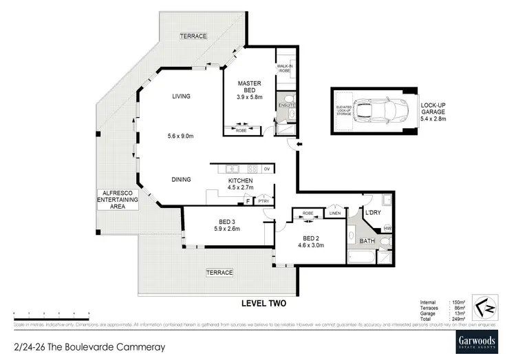 Floorplan of Homely apartment listing, 2/24-26 The Boulevarde, Cammeray NSW 2062