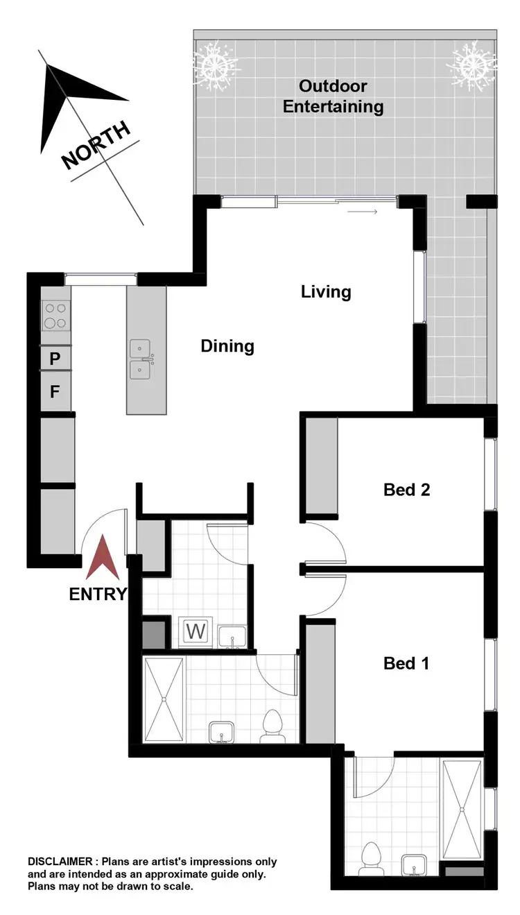 Floorplan of Homely apartment listing, 269/36 Philip Hodgins Street, Wright ACT 2611
