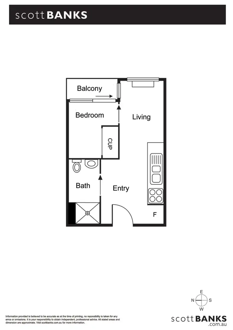 Floorplan of Homely apartment listing, 204/51 Garden Street, South Yarra VIC 3141