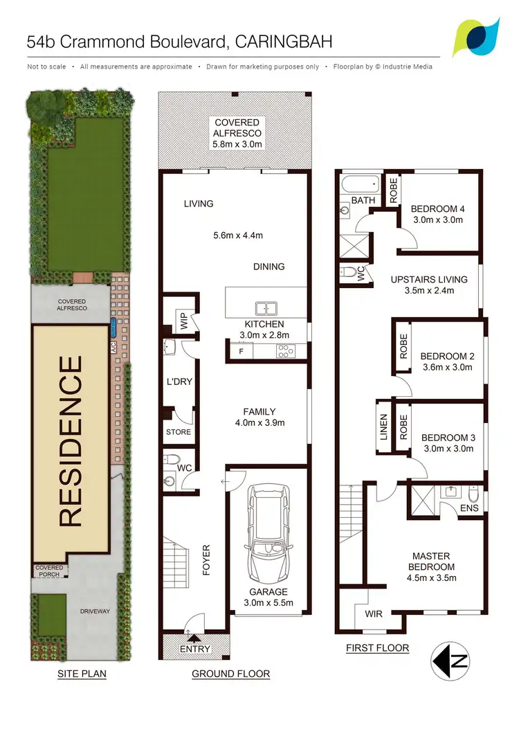 Floorplan of Homely semi-detached listing, 54B Crammond Boulevarde, Caringbah NSW 2229
