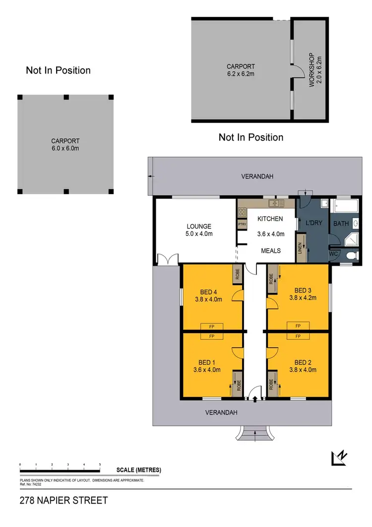 Floorplan of Homely house listing, 578 Napier Street, White Hills VIC 3550