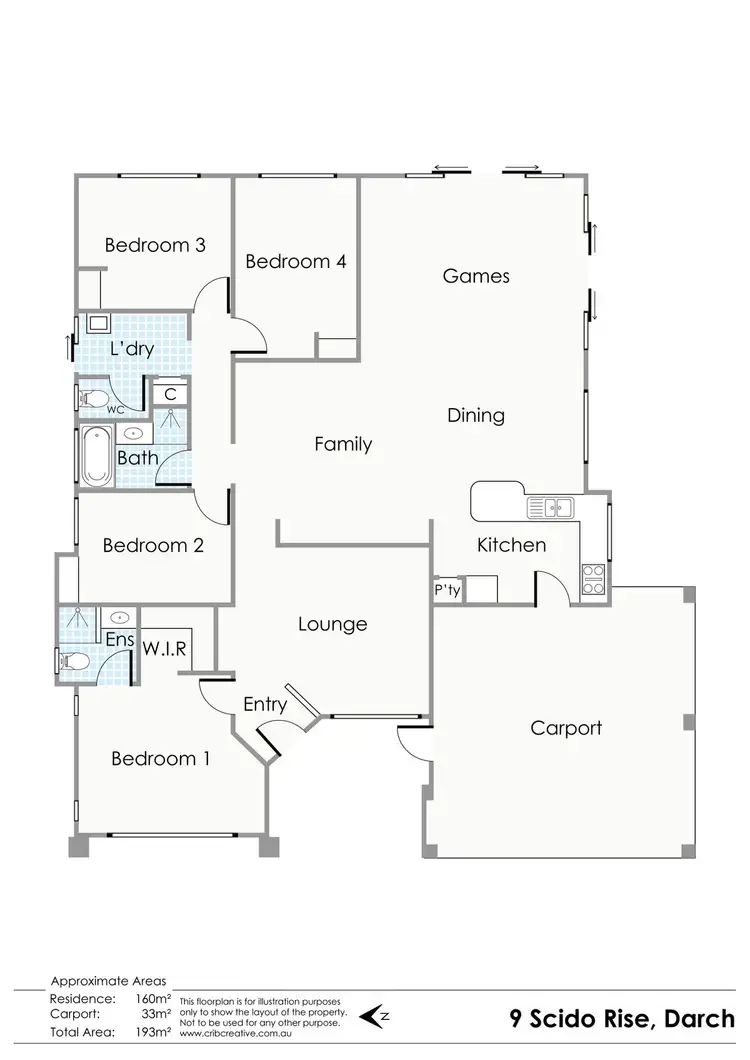 Floorplan of Homely house listing, 9 Scido Rise, Darch WA 6065