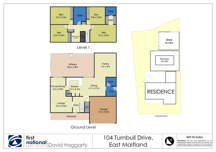 Floorplan of Homely house listing, 104 Turnbull Drive, East Maitland NSW 2323