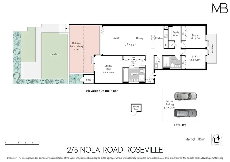 Floorplan of Homely apartment listing, 2/8 Nola Road, Roseville NSW 2069