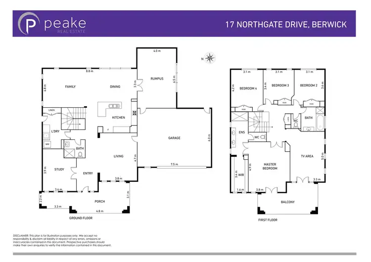 Floorplan of Homely house listing, 17 Northgate Drive, Berwick VIC 3806