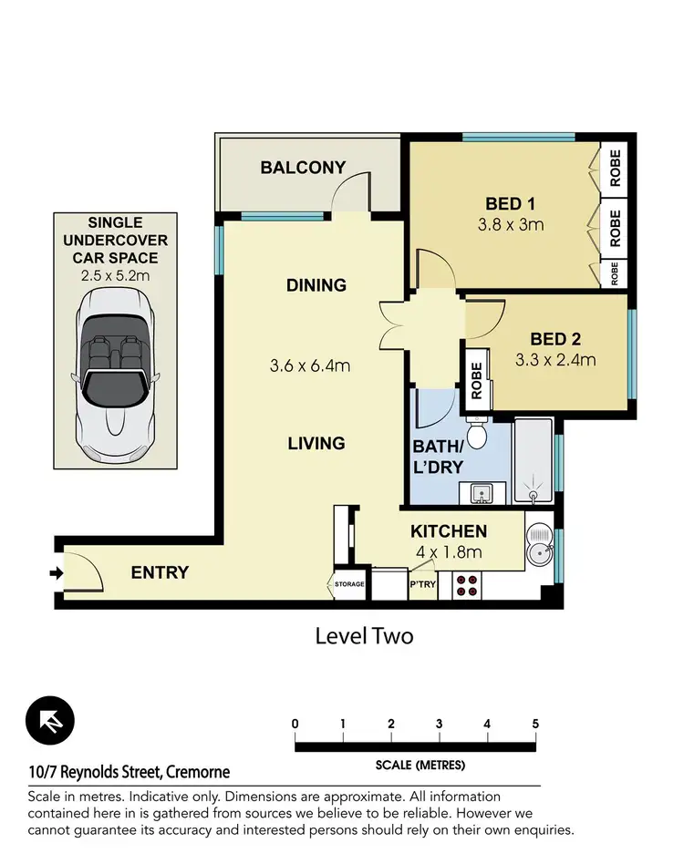 Floorplan of Homely apartment listing, 10/7 Reynolds Street, Cremorne NSW 2090