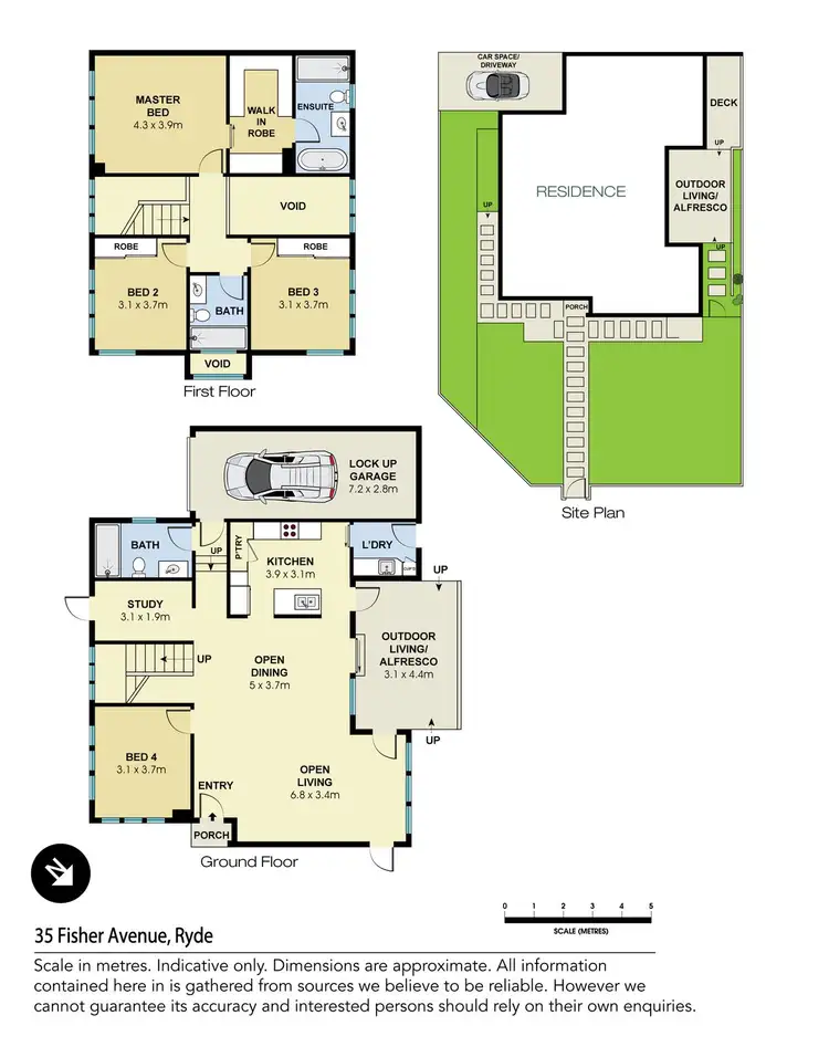 Floorplan of Homely semi-detached listing, 35A Fisher Avenue, Ryde NSW 2112