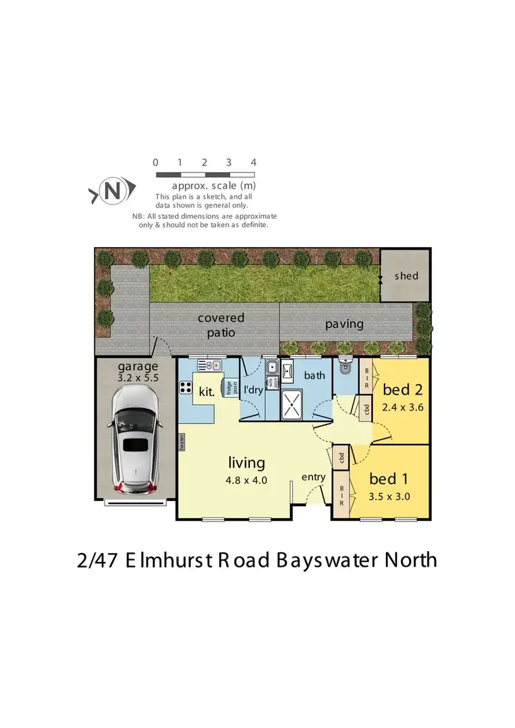 Floorplan of Homely unit listing, 2/47 Elmhurst Road, Bayswater North VIC 3153