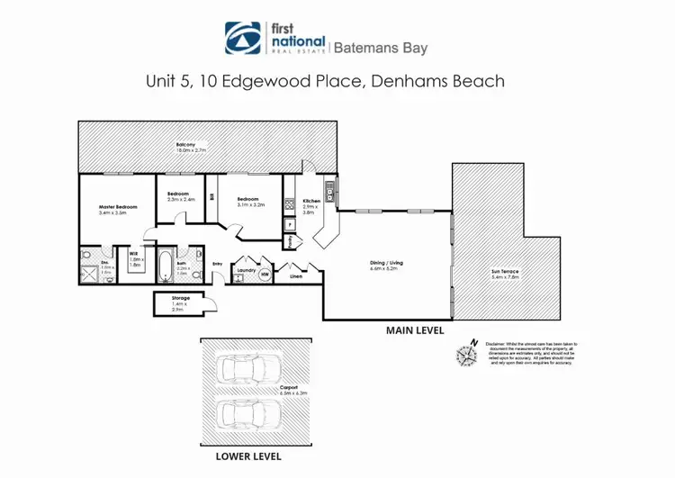 Floorplan of Homely unit listing, 5/10 Edgewood Place, Denhams Beach NSW 2536