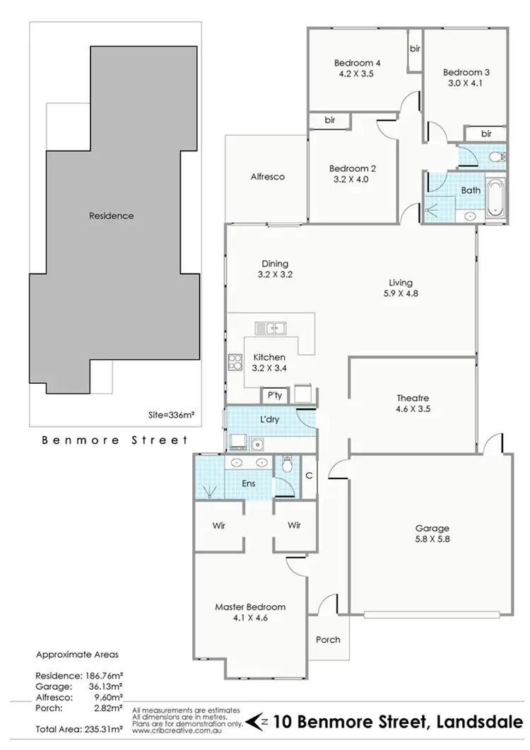 Floorplan of Homely house listing, 10 Benmore Street, Landsdale WA 6065
