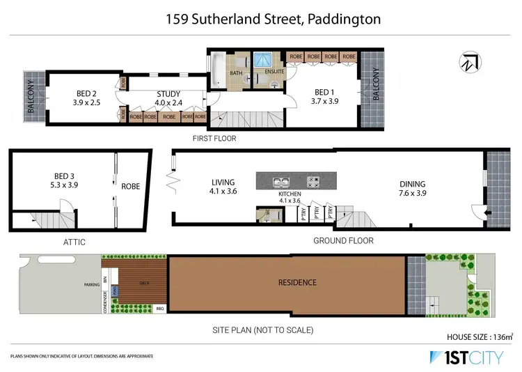 Floorplan of Homely house listing, 159 Sutherland Street, Paddington NSW 2021