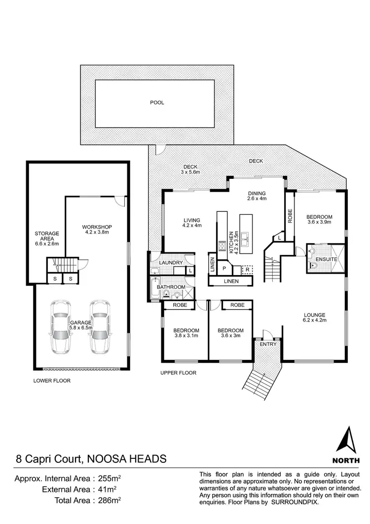 Floorplan of Homely house listing, 8 Capri Court, Noosa Heads QLD 4567