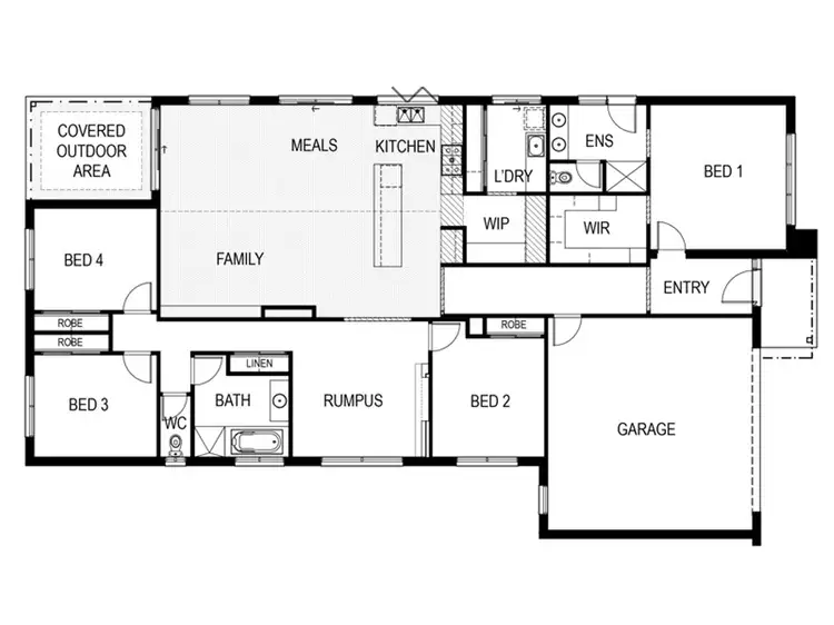 Floorplan of Homely house listing, 3 Gatsby Drive, Officer VIC 3809