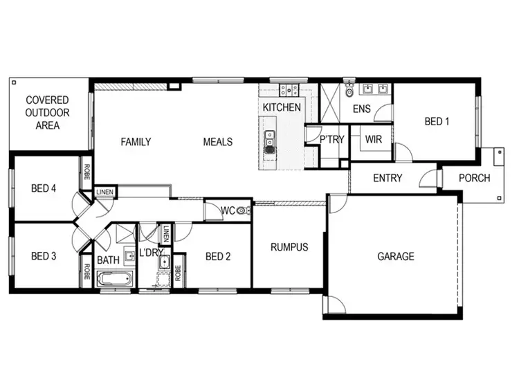 Floorplan of Homely house listing, 5 Gatsby Drive, Officer VIC 3809