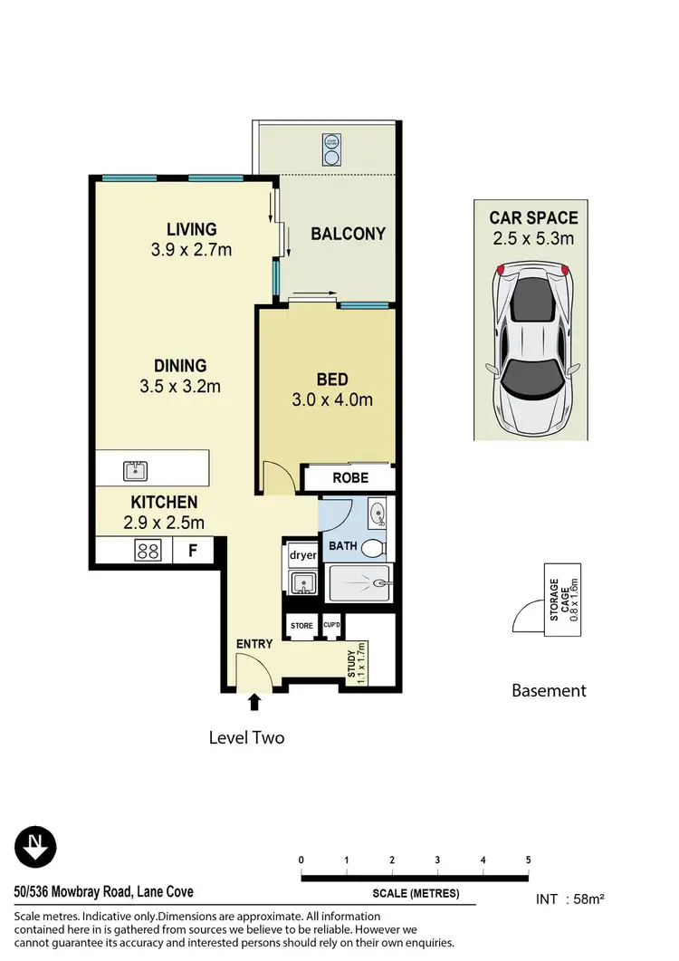 Floorplan of Homely apartment listing, 50/536 Mowbray Road, Lane Cove NSW 2066