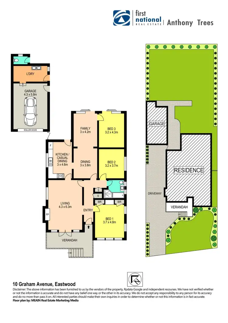 Floorplan of Homely house listing, 10 Graham Avenue, Eastwood NSW 2122