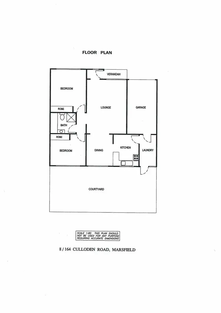 Floorplan of Homely villa listing, 8/164 Culloden Road, Marsfield NSW 2122