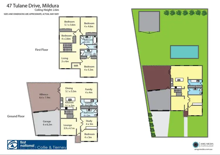 Floorplan of Homely house listing, 47 Tulane Drive, Mildura VIC 3500