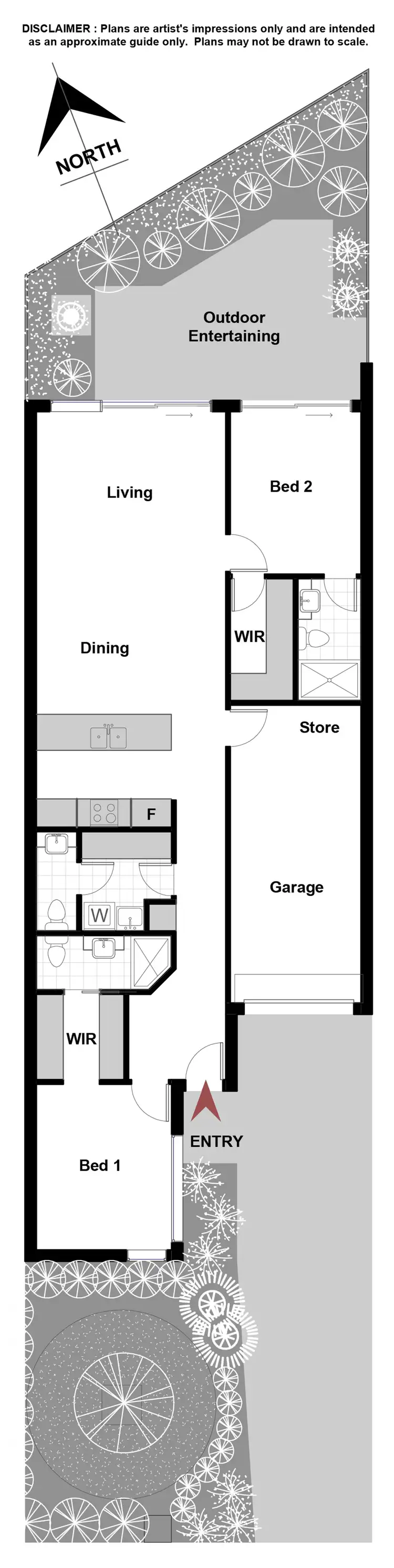 Floorplan of Homely townhouse listing, 7/31 Tallara Parkway, Narrabundah ACT 2604