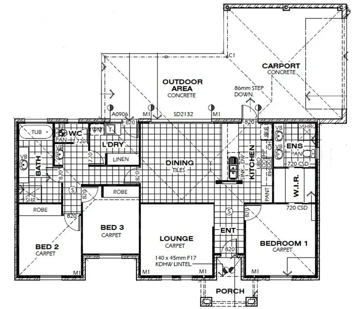 Floorplan of Homely townhouse listing, 270 Twelfth Street, Mildura VIC 3500
