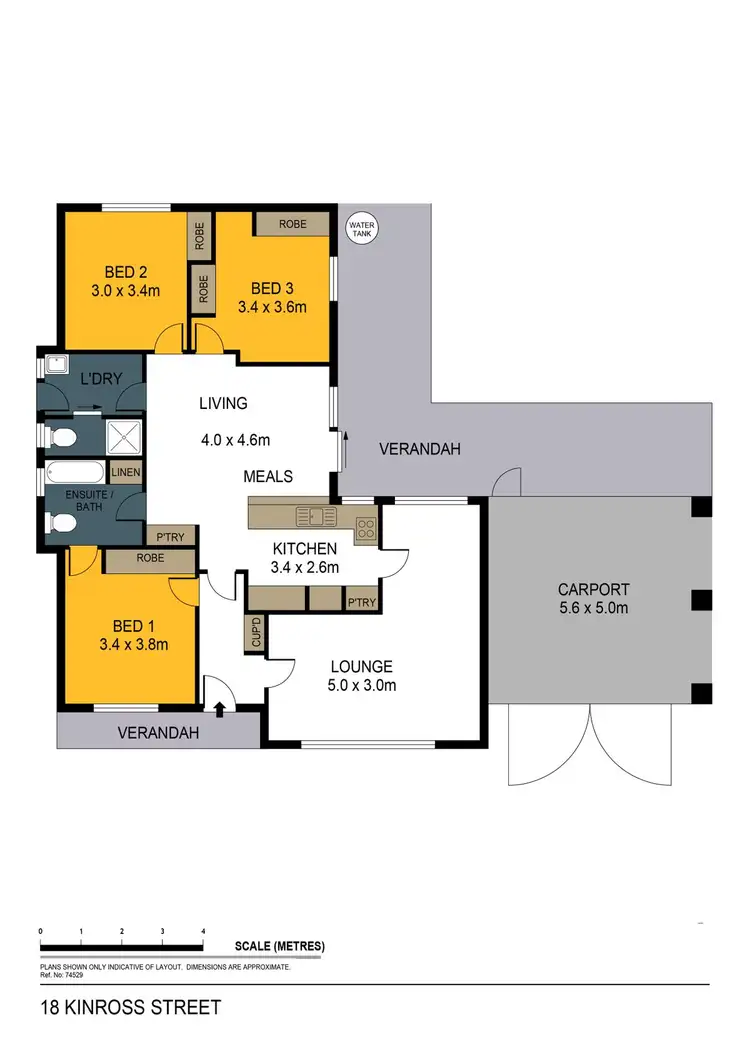 Floorplan of Homely house listing, 18 Kinross Street, Long Gully VIC 3550