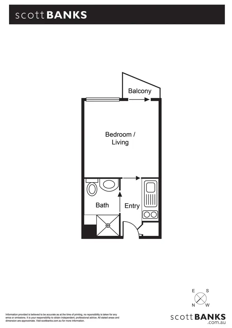 Floorplan of Homely apartment listing, 309/32-34 St Edmonds Road, Prahran VIC 3181