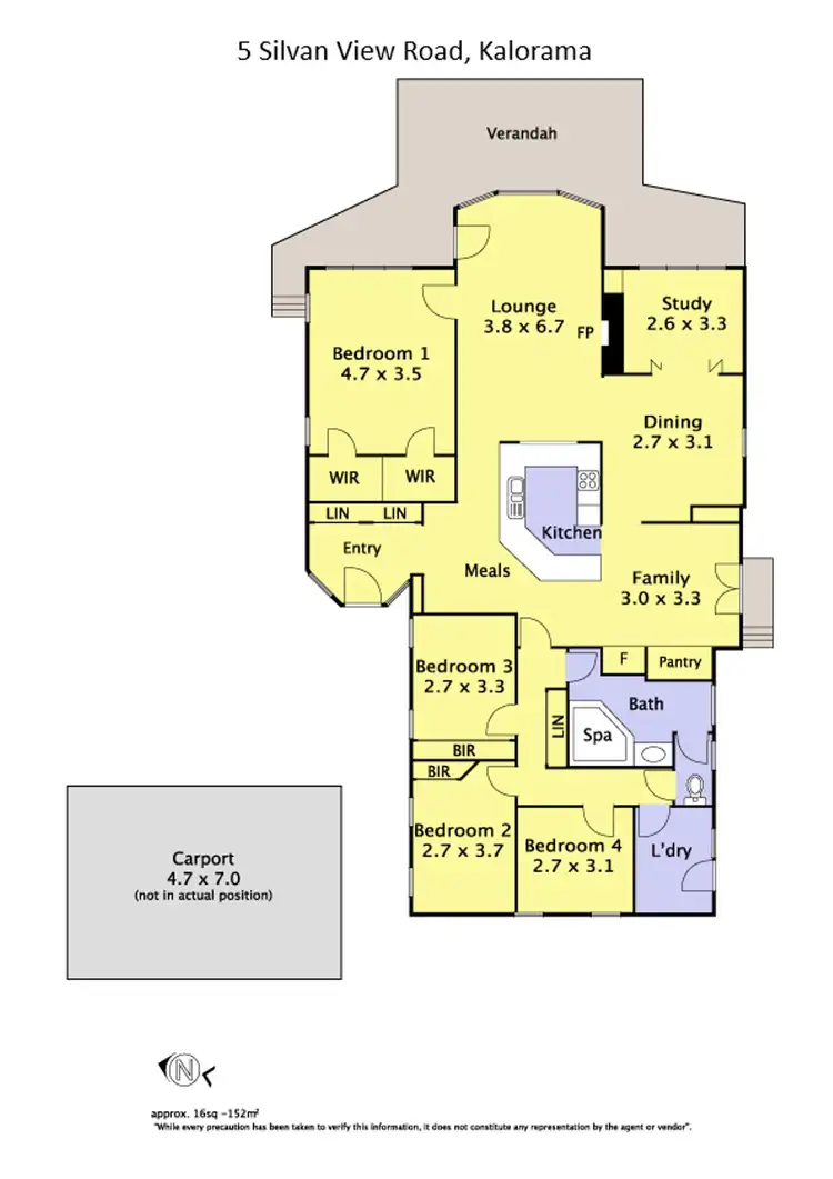 Floorplan of Homely house listing, 5 Silvan View Street, Kalorama VIC 3766
