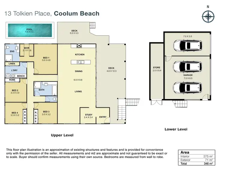 Floorplan of Homely house listing, 13 Tolkien Place, Coolum Beach QLD 4573