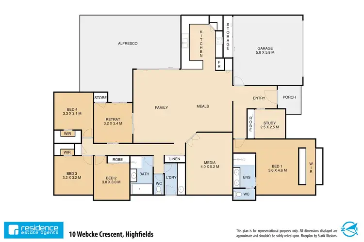 Floorplan of Homely house listing, 10 Webcke Crescent, Kleinton QLD 4352