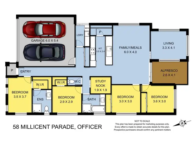 Floorplan of Homely house listing, 58 Millicent Parade, Officer VIC 3809