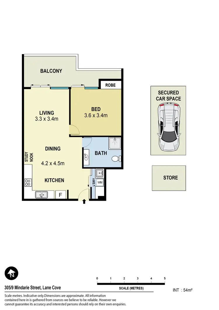 Floorplan of Homely apartment listing, 305/9 Mindarie Street, Lane Cove NSW 2066
