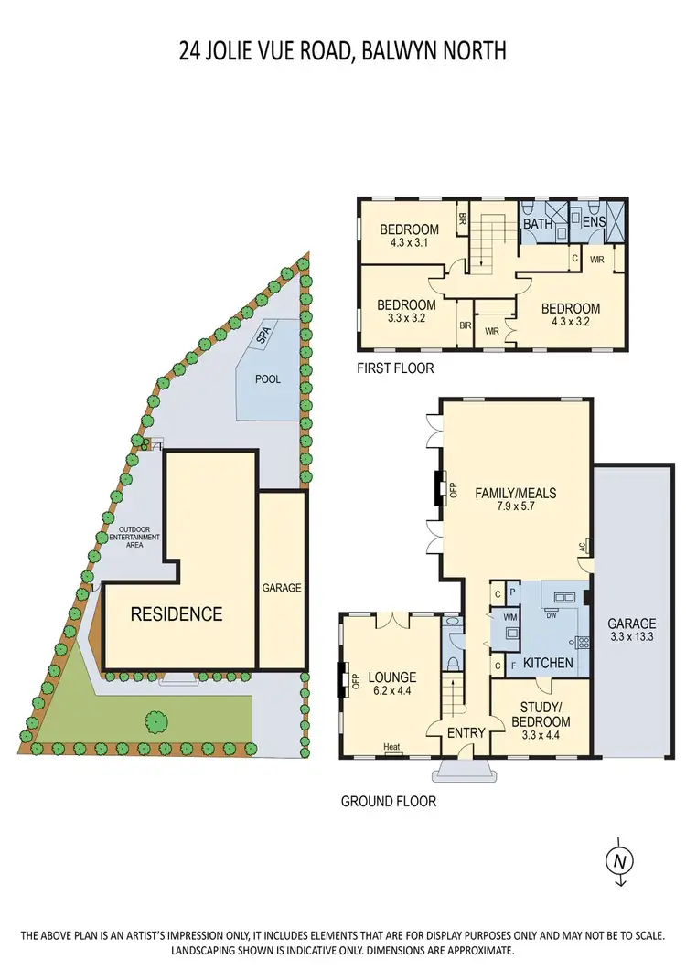 Floorplan of Homely house listing, 24 Jolie Vue Road, Balwyn North VIC 3104